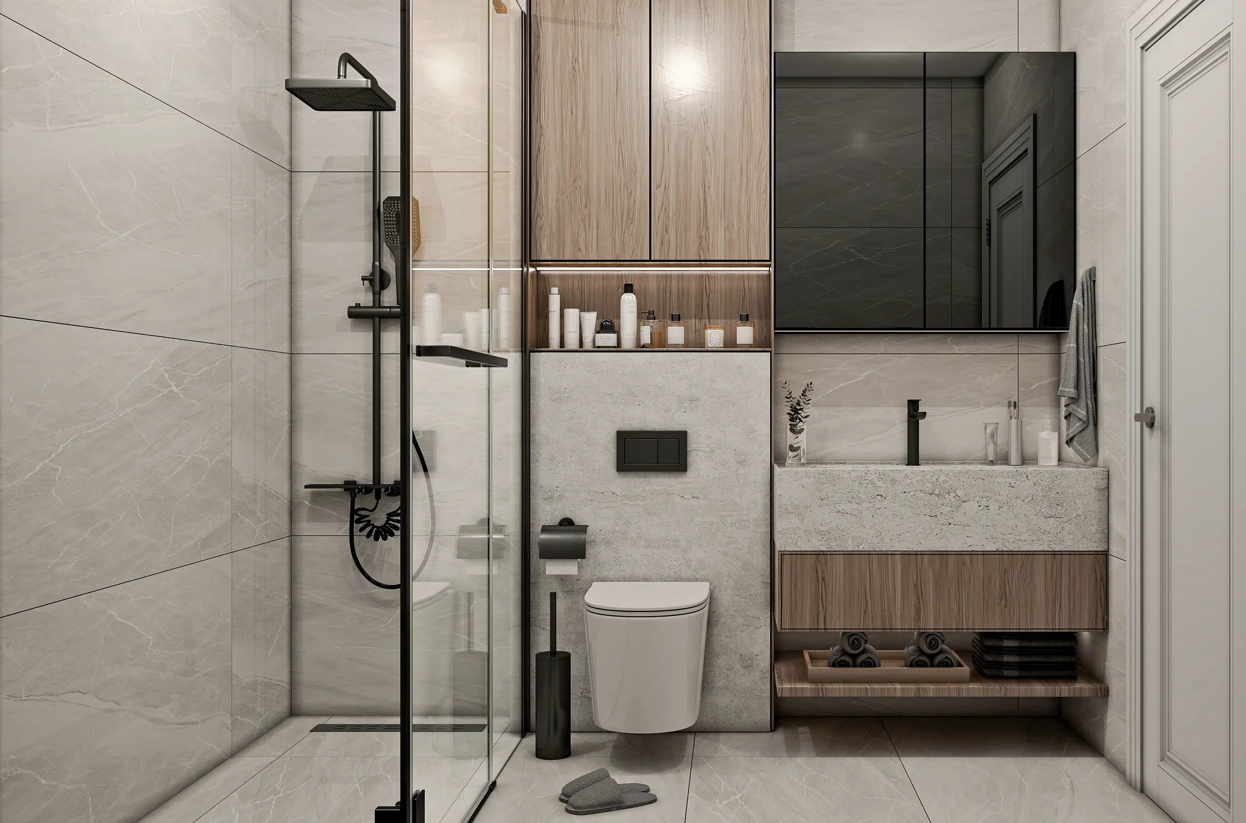 Perla Konutları banyo tasarımı